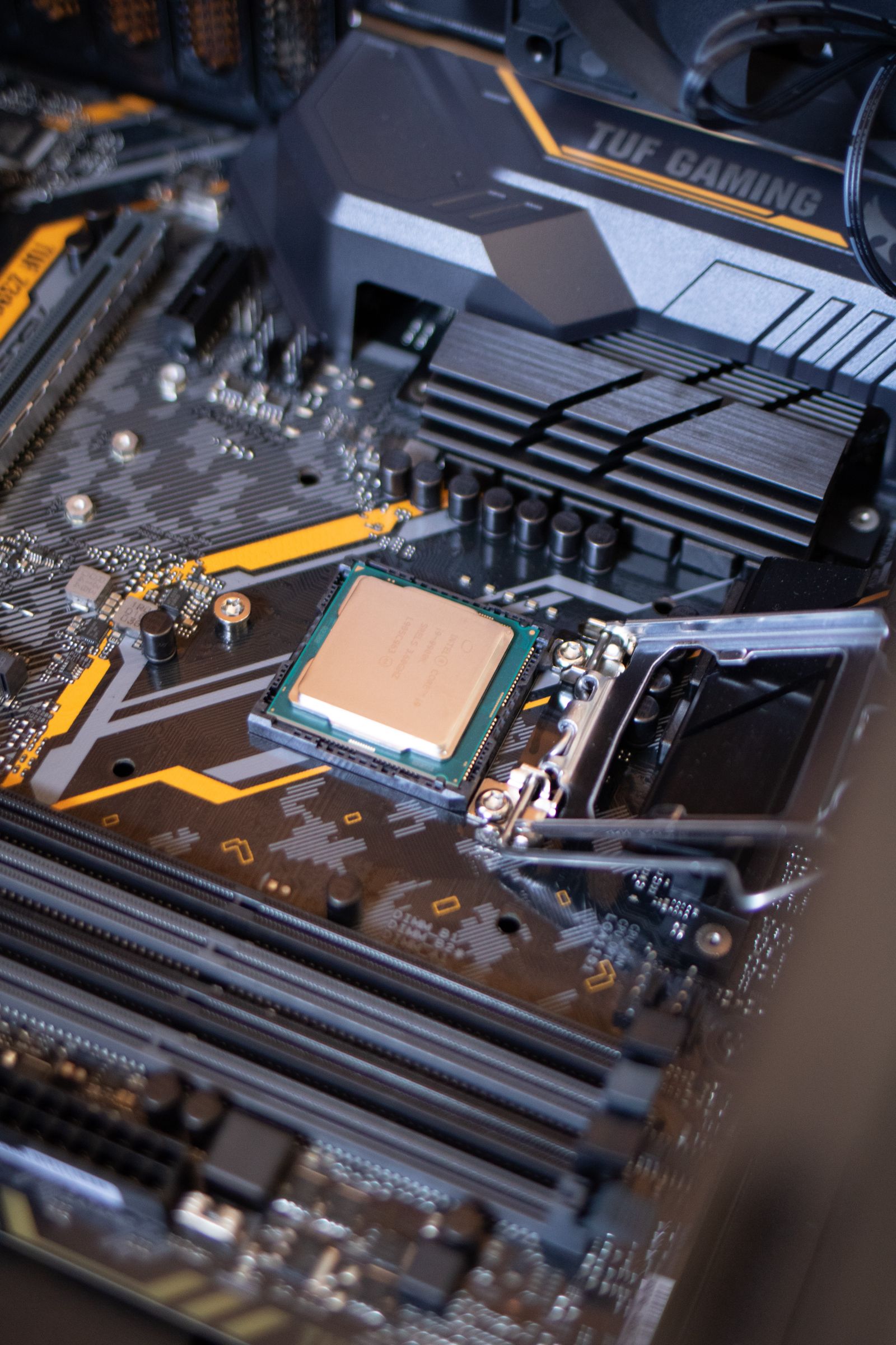 CPU auf einem Mainboard